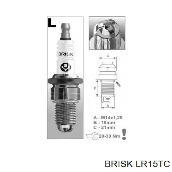 LR15TC Brisk świeca zapłonowa