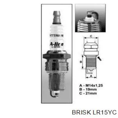 LR15YC Brisk Świeca zapłonowa