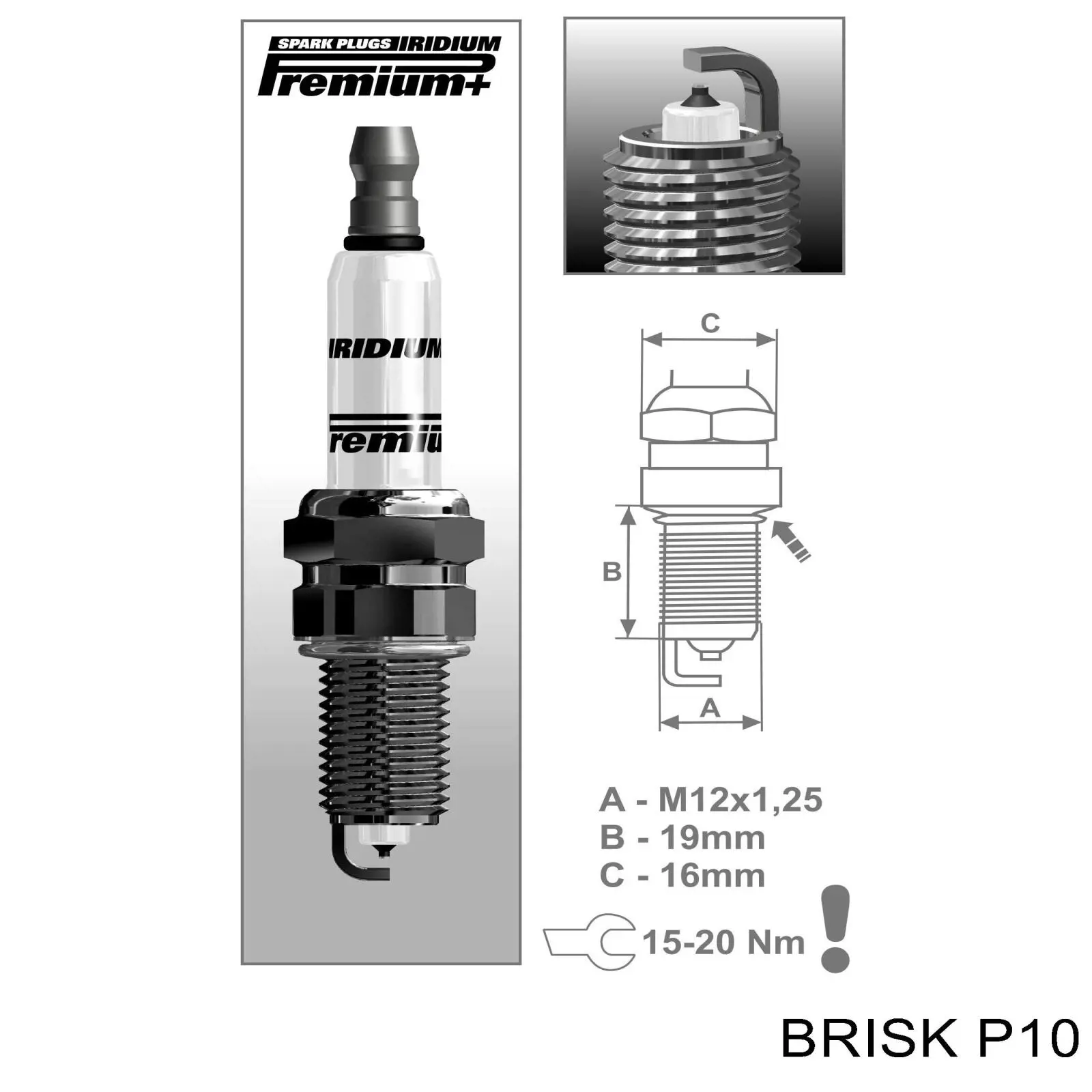 P10 Brisk Świeca zapłonowa