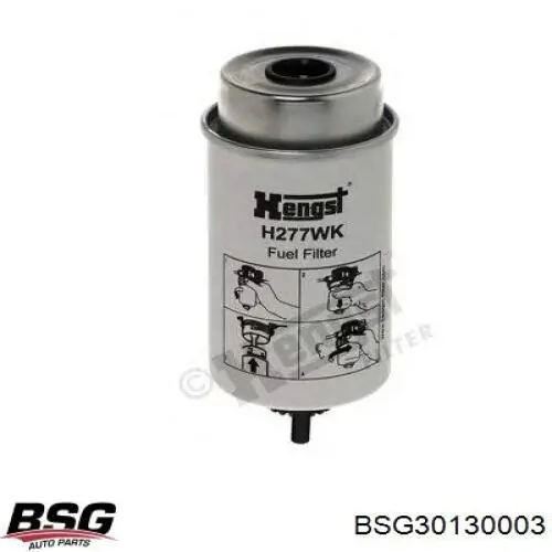 Filtr paliwa BSG BSG30130003 cena, od 14,45 USD