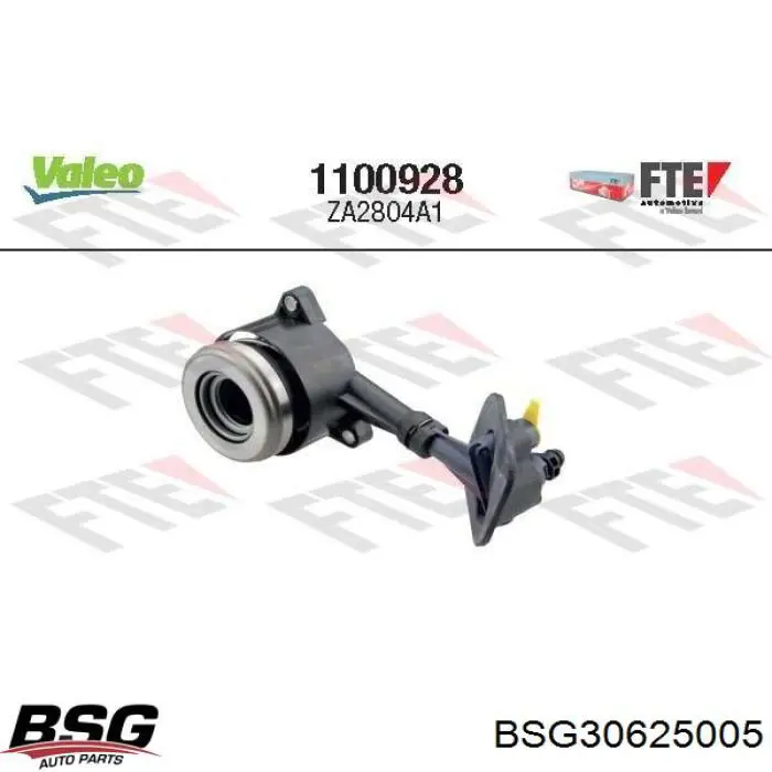 Cylinder roboczy sprzęgła (wysprzęglik) w komplecie z łożyskiem wyciskowym BSG BSG30625005 cena, od 50,70 USD