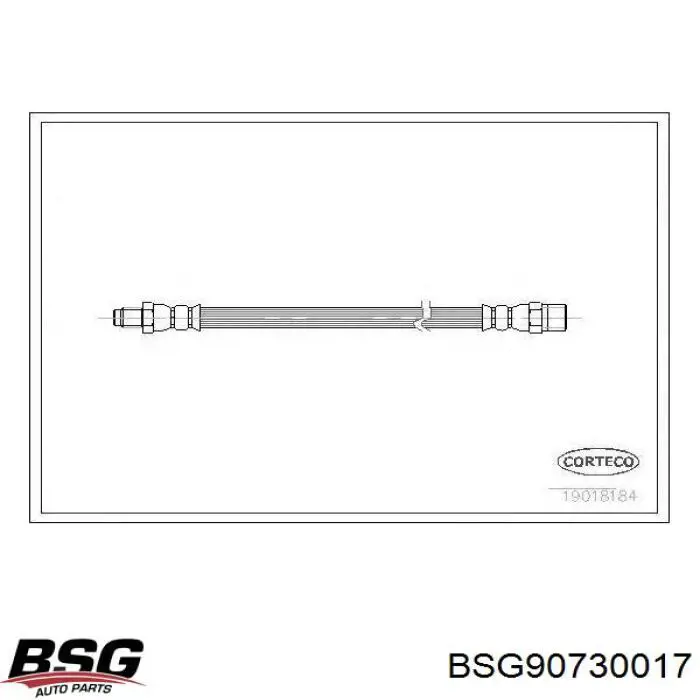 Przewód hamulcowy tylny BSG BSG90730017 cena, od 7,60 USD