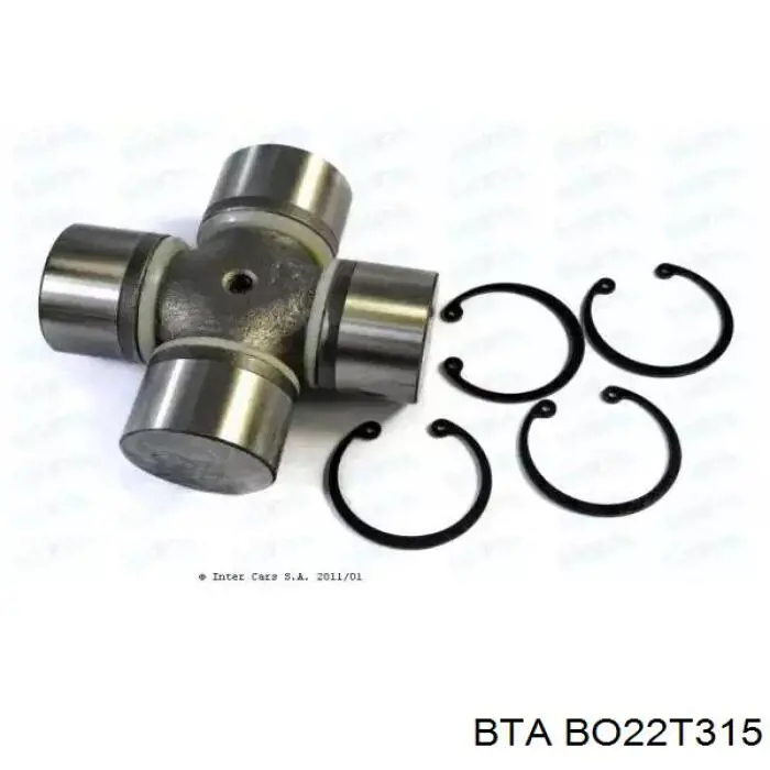 Krzyżak wału Cardana tylnego BTA BO22T315 cena, od 23,58 USD