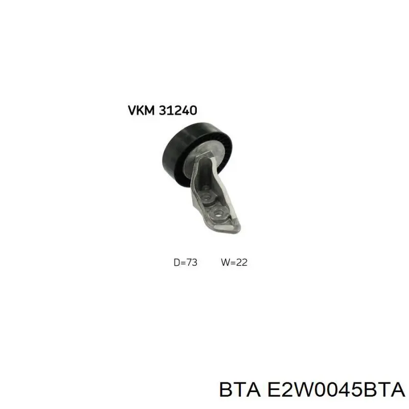 Rolka prowadząca, kierunkowa paska napędowego BTA E2W0045BTA cena, od 17,64 USD