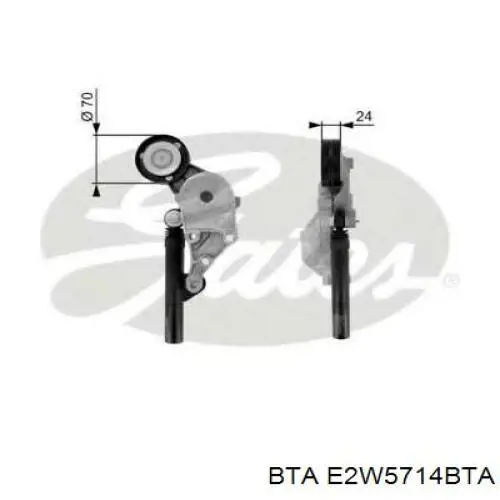 Do koszyka E2W5714BTA BTA Napinacz paska napędowego