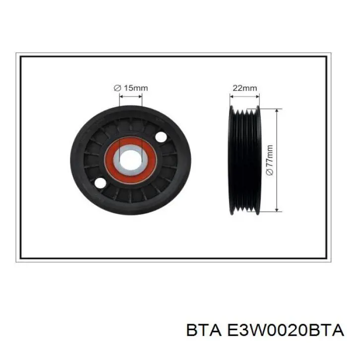 Do koszyka E3W0020BTA BTA Napinacz paska napędowego