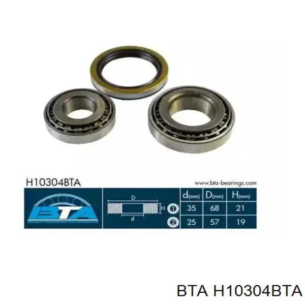 Lożysko piasty tylnej BTA H10304BTA cena, od 27,18 USD
