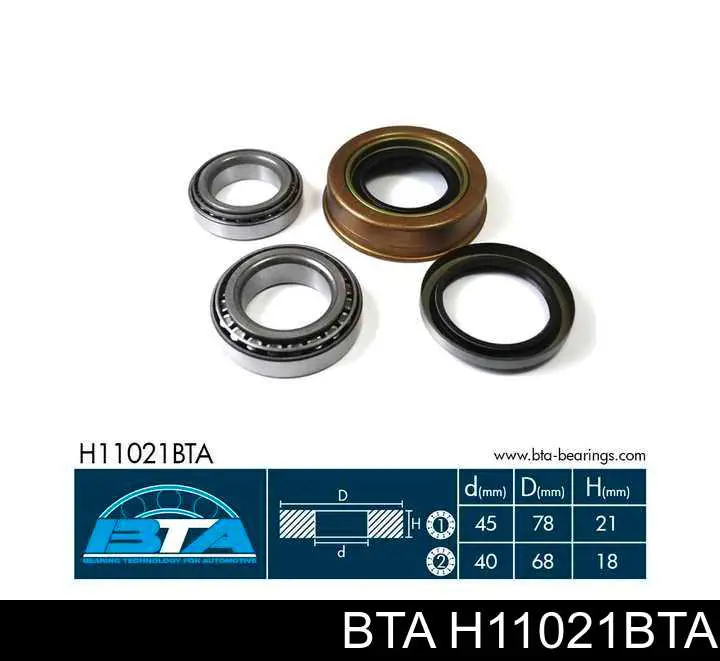 Łożysko piasty przedniej BTA H11021BTA cena, od 29,38 USD