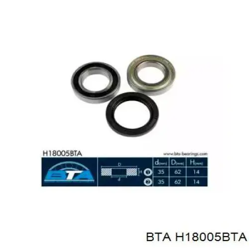 Łożysko piasty przedniej BTA H18005BTA cena, od 21,85 USD