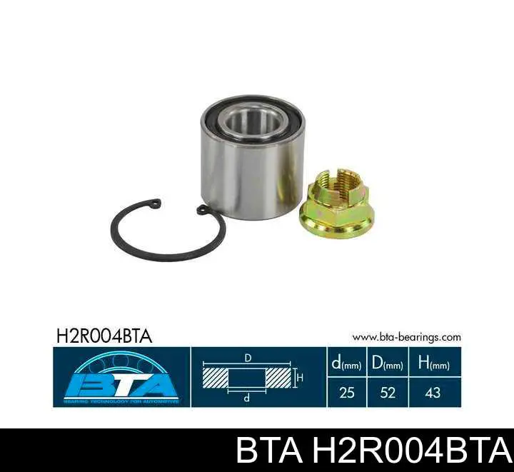 Lożysko piasty tylnej BTA H2R004BTA cena, od 24,84 USD