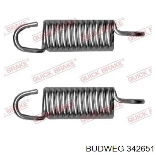 Do koszyka 342651 Budweg Zacisk hamulcowy tylny prawy