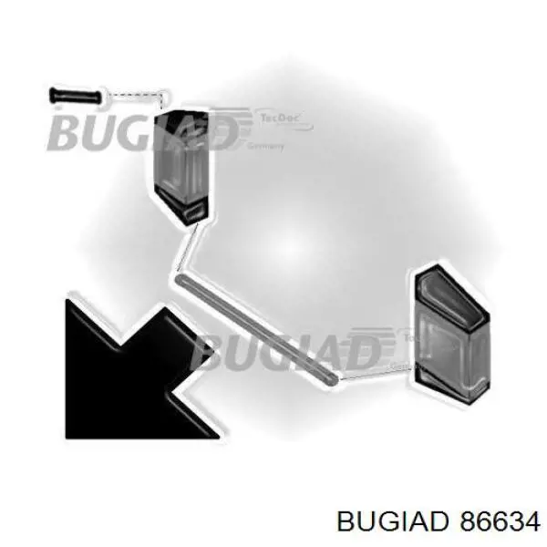Przewód (króciec) intercoolera Bugiad 86634 cena, od 16,46 USD