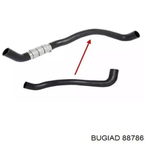 Przewód (króciec) intercoolera Bugiad 88786 cena, od 37,41 USD