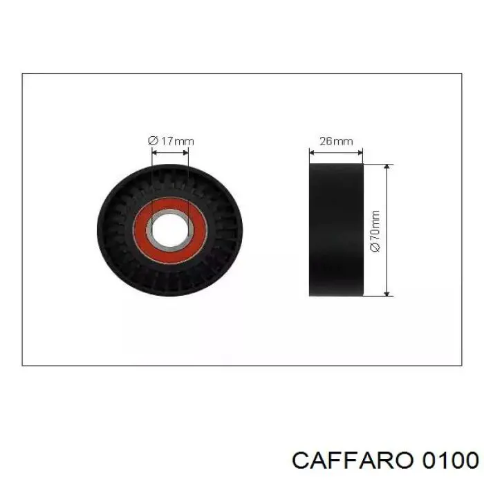 Rolka napinacza paska napędowego Caffaro 0100 cena, od 14,69 USD