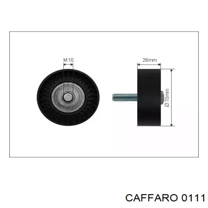 Rolka prowadząca, kierunkowa paska napędowego Caffaro 0111 cena, od 19,35 USD