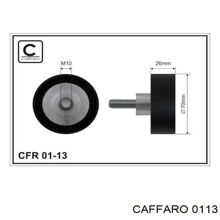 Rolka prowadząca, kierunkowa paska napędowego Caffaro 0113 cena, od 19,73 USD