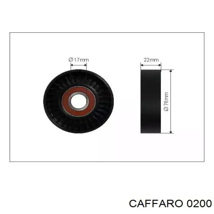 Rolka napinacza paska napędowego Caffaro 0200 cena, od 13,29 USD