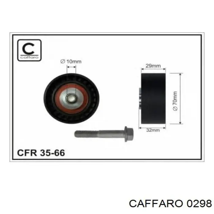 Do koszyka 0298 Caffaro Rolka napinacza paska napędowego