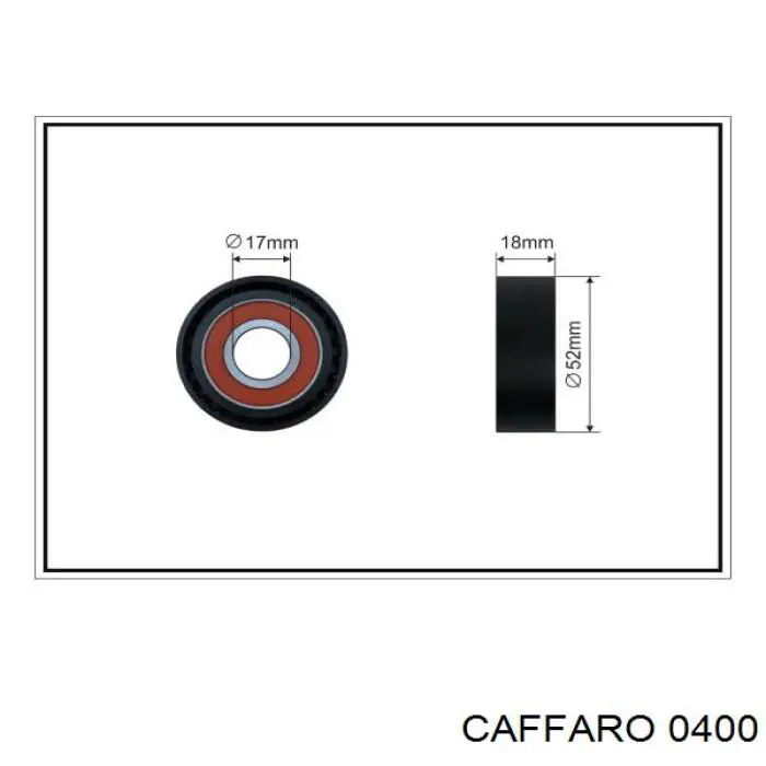 Rolka napinacza paska napędowego Caffaro 0400 cena, od 15,32 USD
