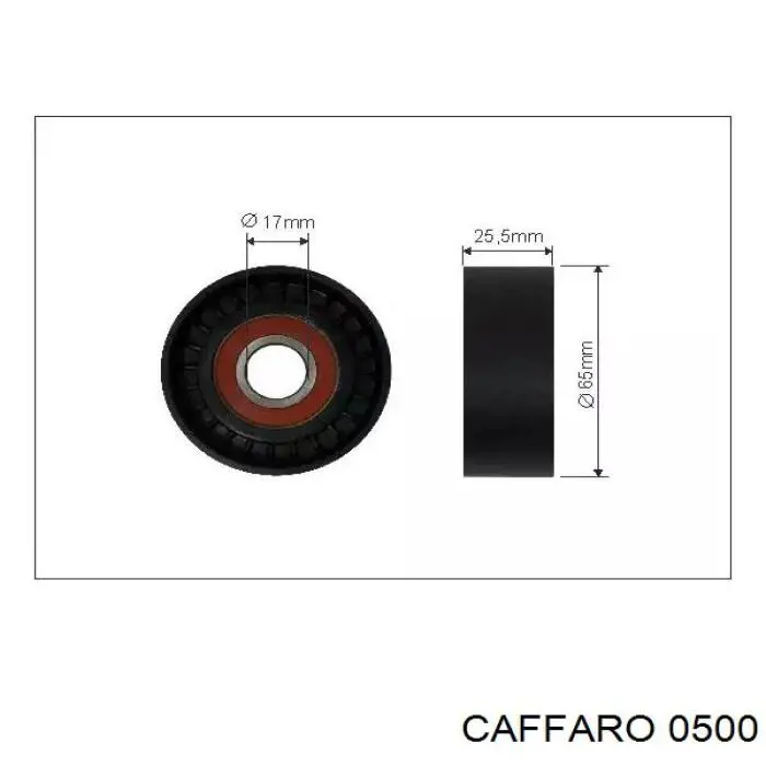 Rolka napinacza paska napędowego Caffaro 0500 cena, od 15,09 USD