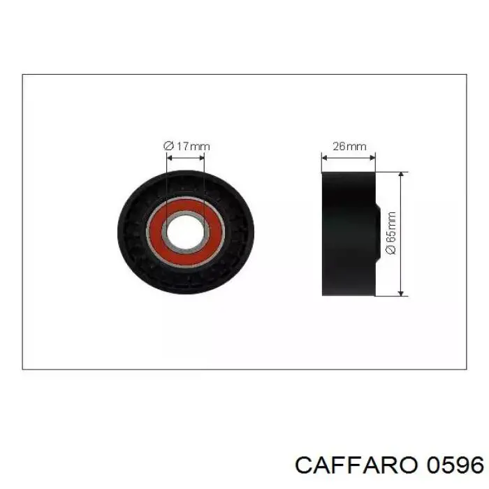 Rolka napinacza paska napędowego Caffaro 0596 cena, od 15,35 USD