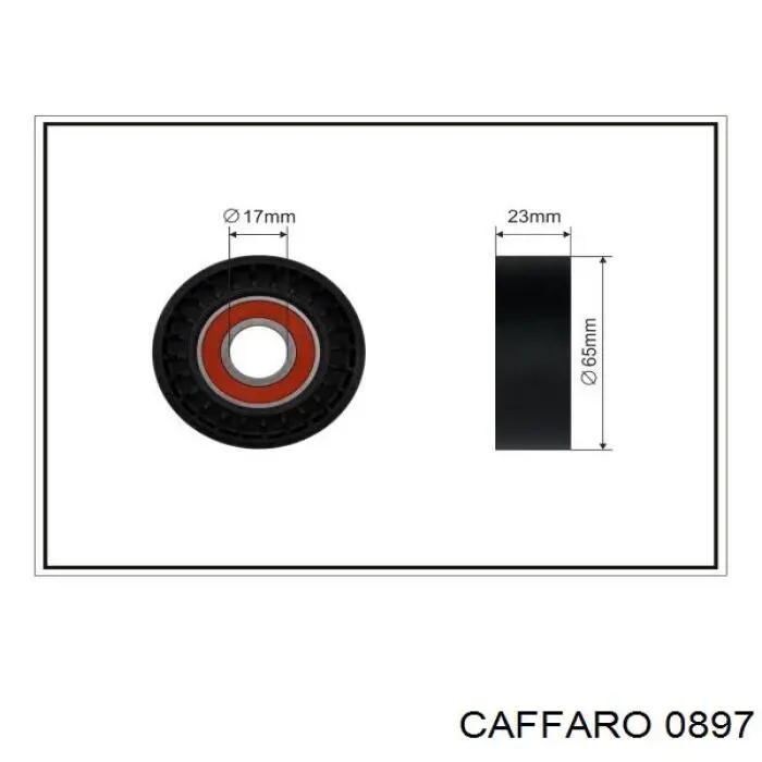 Rolka napinacza paska napędowego Caffaro 0897 cena, od 16,19 USD