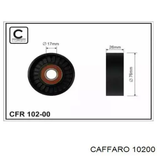 Rolka napinacza paska napędowego Caffaro 10200 cena, od 16,48 USD
