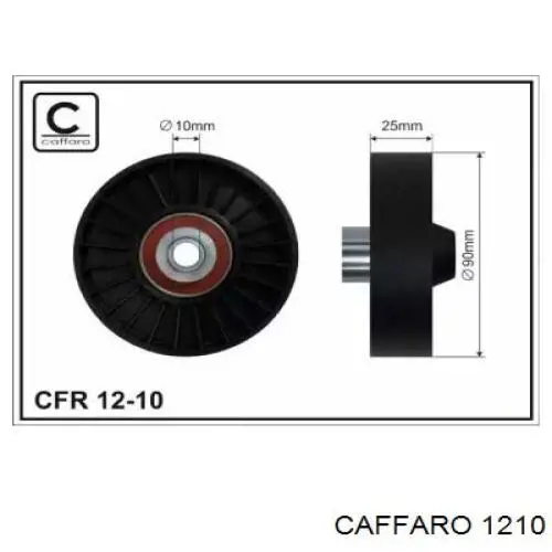 12-10 Caffaro rolka prowadząca, kierunkowa paska napędowego