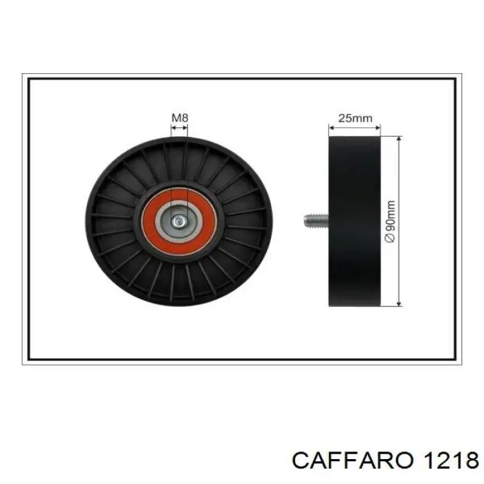 1218 Caffaro Rolka prowadząca, kierunkowa paska napędowego