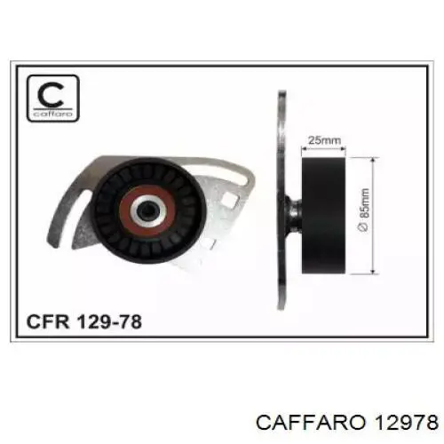 12978 Caffaro Rolka napinacza paska napędowego