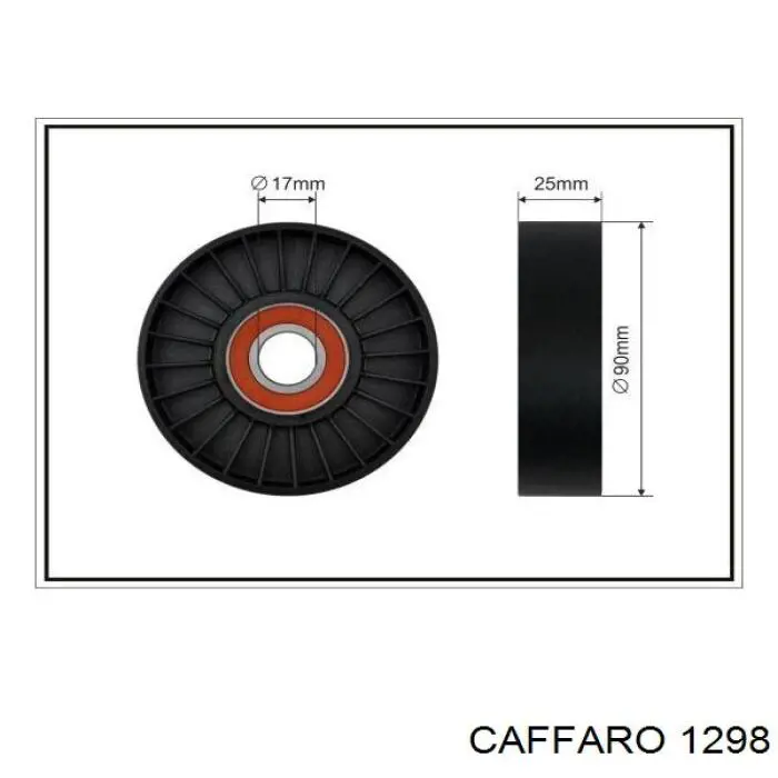 Rolka napinacza paska napędowego Caffaro 1298 cena, od 17,05 USD