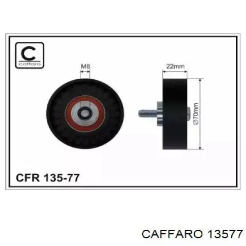 Rolka napinacza paska napędowego Caffaro 13577 cena, od 19,61 USD