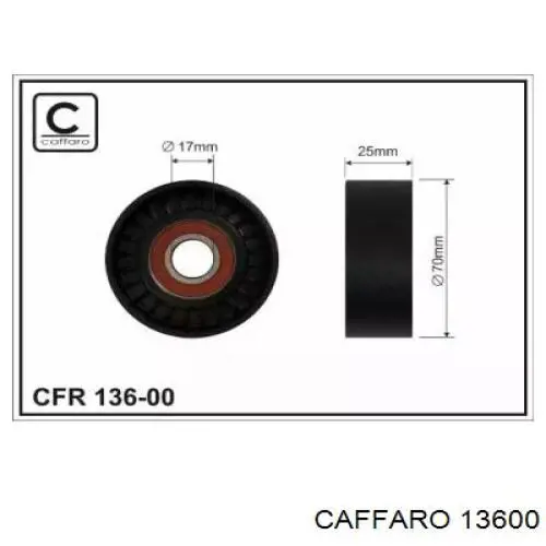 Rolka napinacza paska napędowego Caffaro 13600 cena, od 17,73 USD