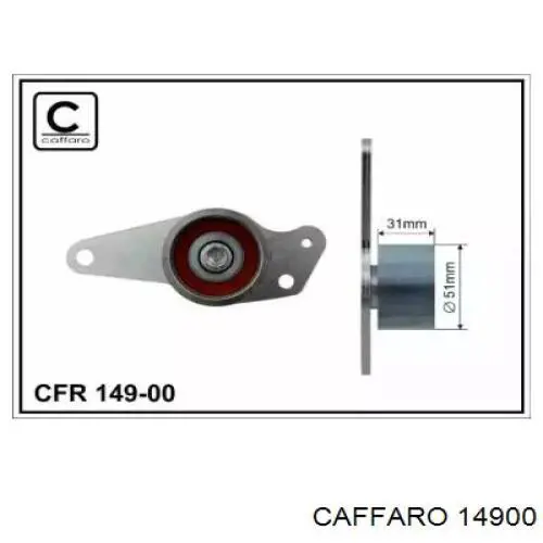 14900 Caffaro rolka prowadząca kierunkowa paska rozrządu