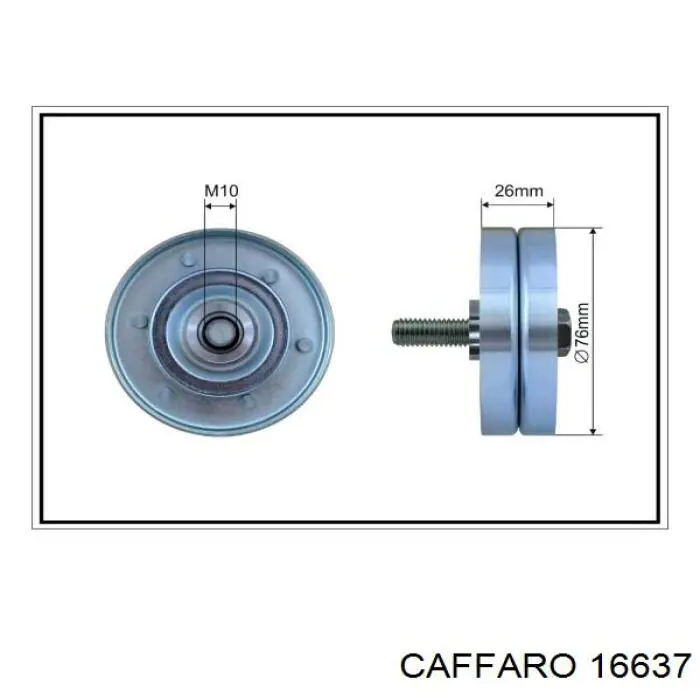 Rolka napinacza paska napędowego Caffaro 16637 cena, od 17,85 USD