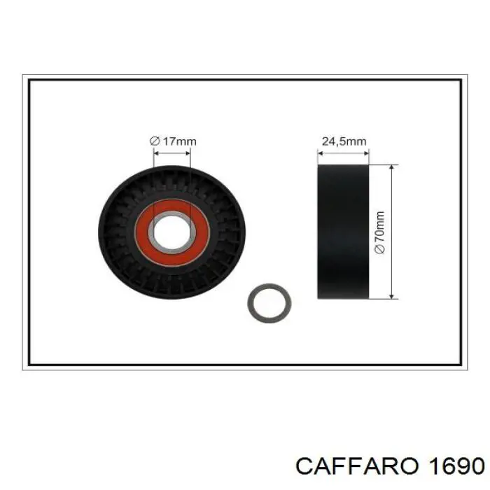 Rolka napinacza paska napędowego Caffaro 1690 cena, od 18,61 USD