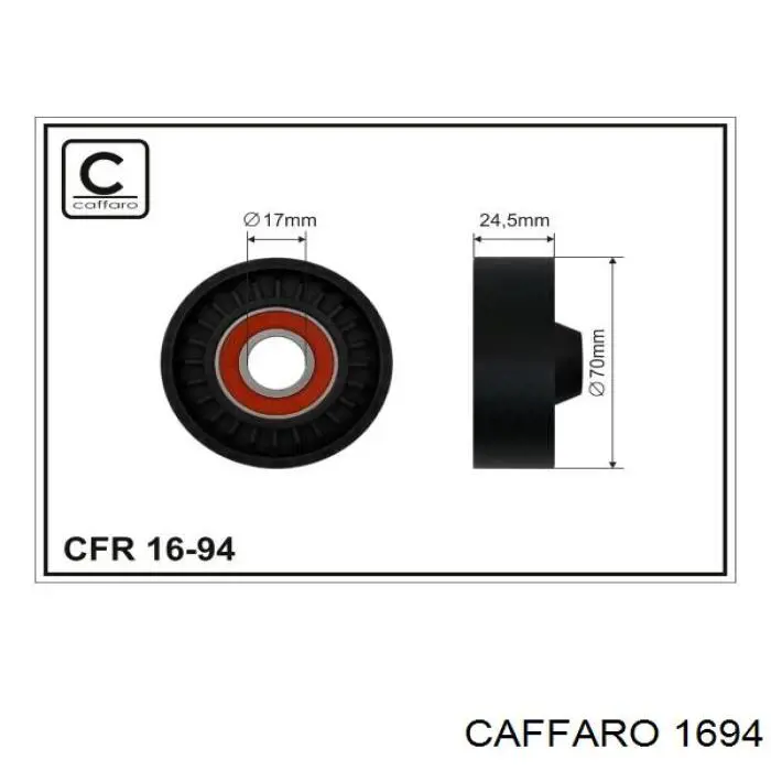 Rolka napinacza paska napędowego Caffaro 1694 cena, od 16,96 USD