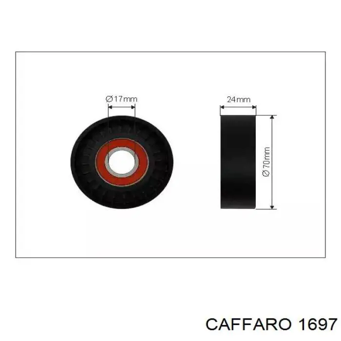 Rolka napinacza paska napędowego Caffaro 1697 cena, od 17,20 USD