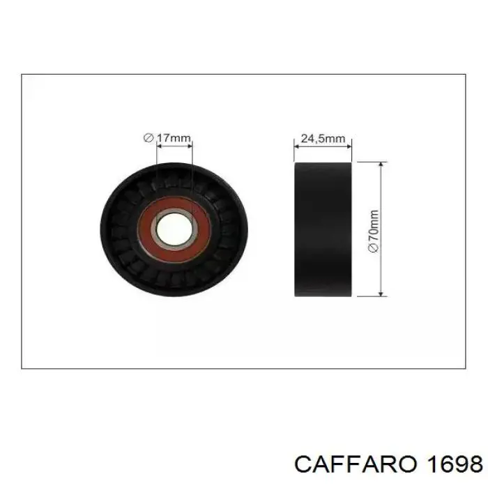 Rolka napinacza paska napędowego Caffaro 1698 cena, od 16,57 USD