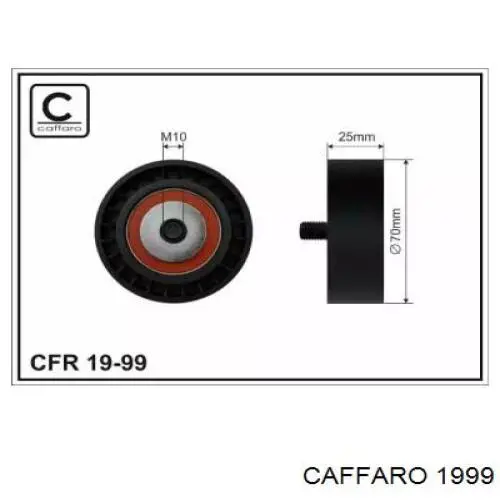 1999 Caffaro rolka napinacza paska napędowego