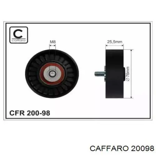 Rolka napinacza paska napędowego Caffaro 20098 cena, od 29,68 USD