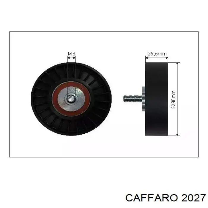 Rolka prowadząca, kierunkowa paska napędowego Caffaro 2027 cena, od 18,74 USD