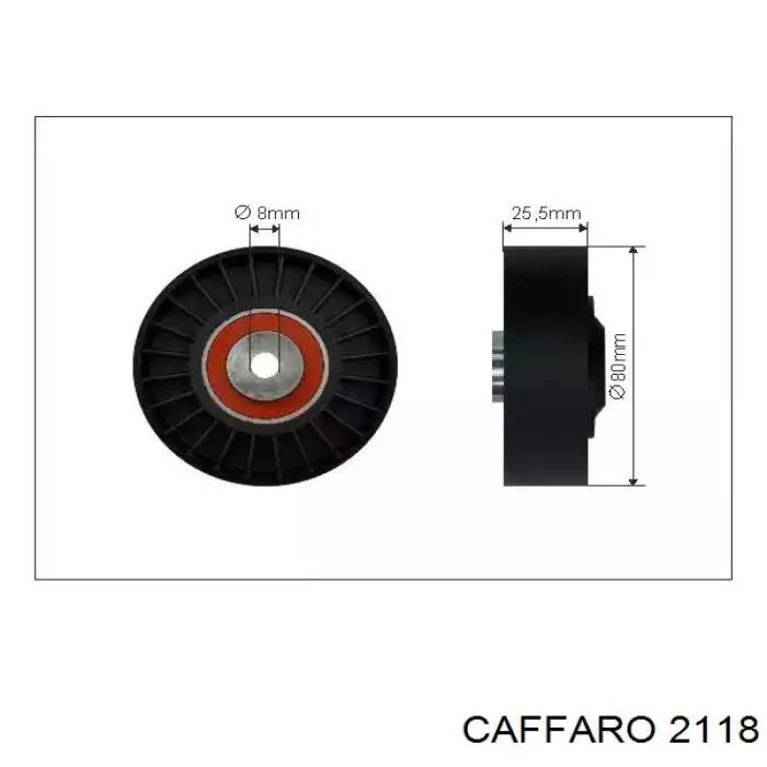 Rolka napinacza paska napędowego Caffaro 2118 cena, od 16,84 USD