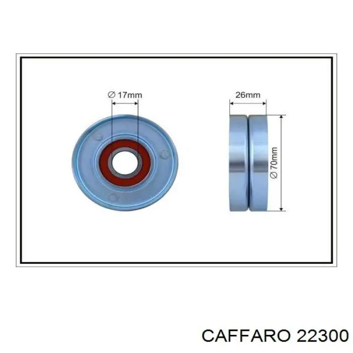 Rolka napinacza paska napędowego Caffaro 22300 cena, od 16,84 USD