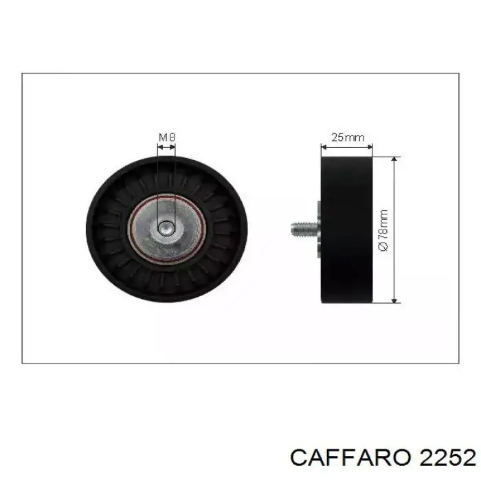 Rolka napinacza paska napędowego Caffaro 2252 cena, od 19,61 USD