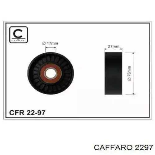 Do koszyka 2297 Caffaro Rolka napinacza paska napędowego