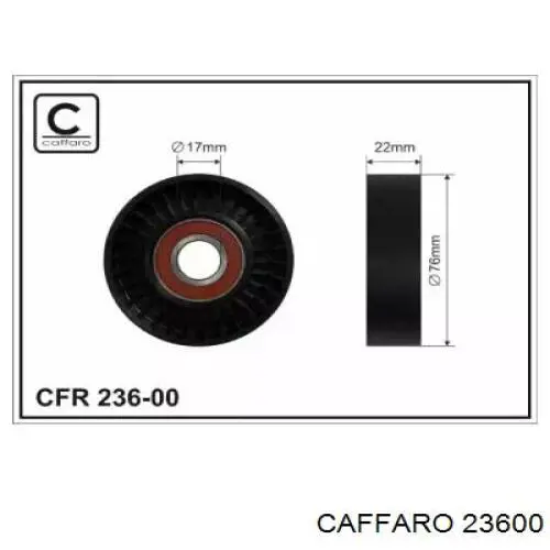 23600 Caffaro Rolka napinacza paska napędowego