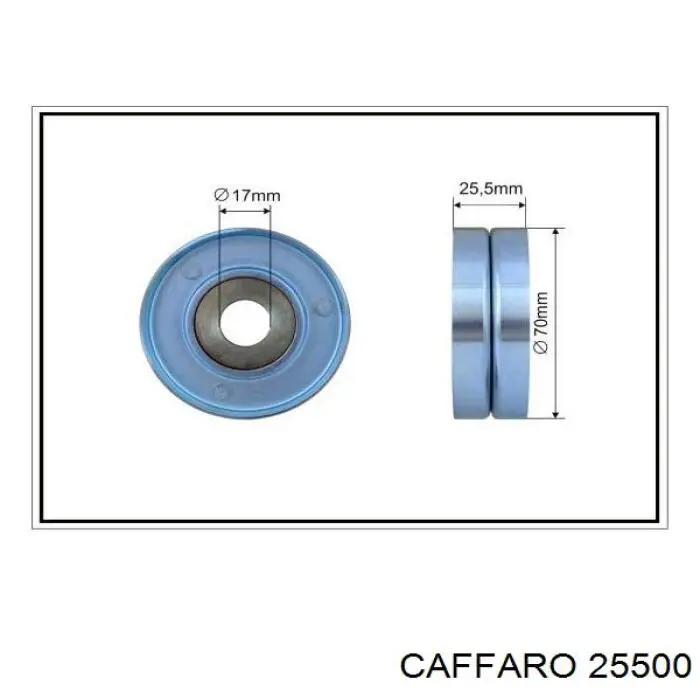 Rolka napinacza paska napędowego Caffaro 25500 cena, od 17,93 USD