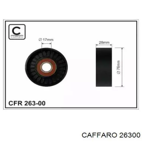 Do koszyka 26300 Caffaro Rolka napinacza paska napędowego