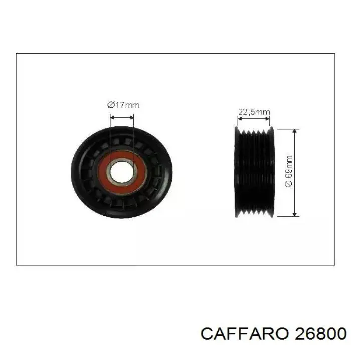 Rolka napinacza paska napędowego Caffaro 26800 cena, od 16,66 USD